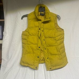Lands' End Vibrant Yellow Puffer Vest